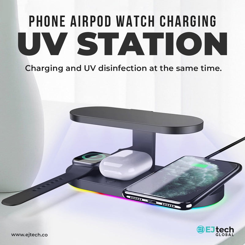Wireless Charging UV Disinfecting Station,