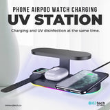 Wireless Charging UV Disinfecting Station,