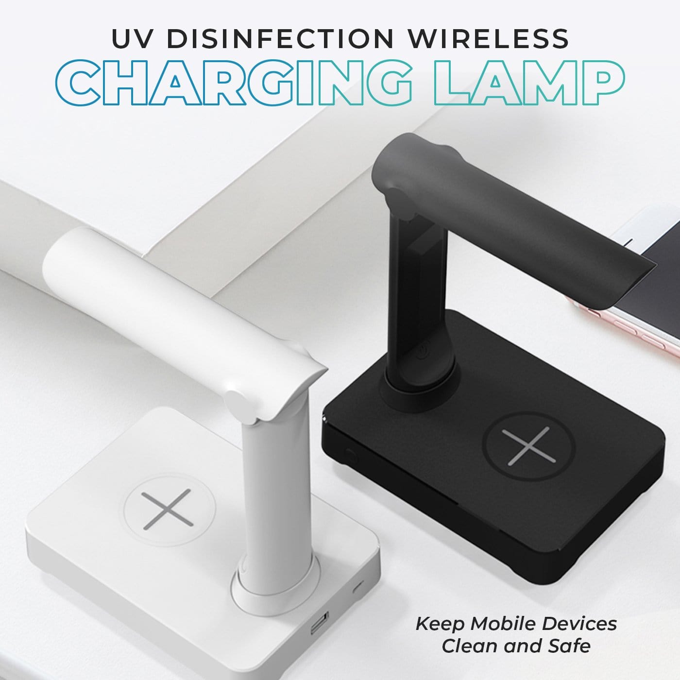 UV Phone Sterilization Wireless Charging Lamp,