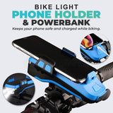 4 In 1 Bike Lamp Phone Holder Power Bank