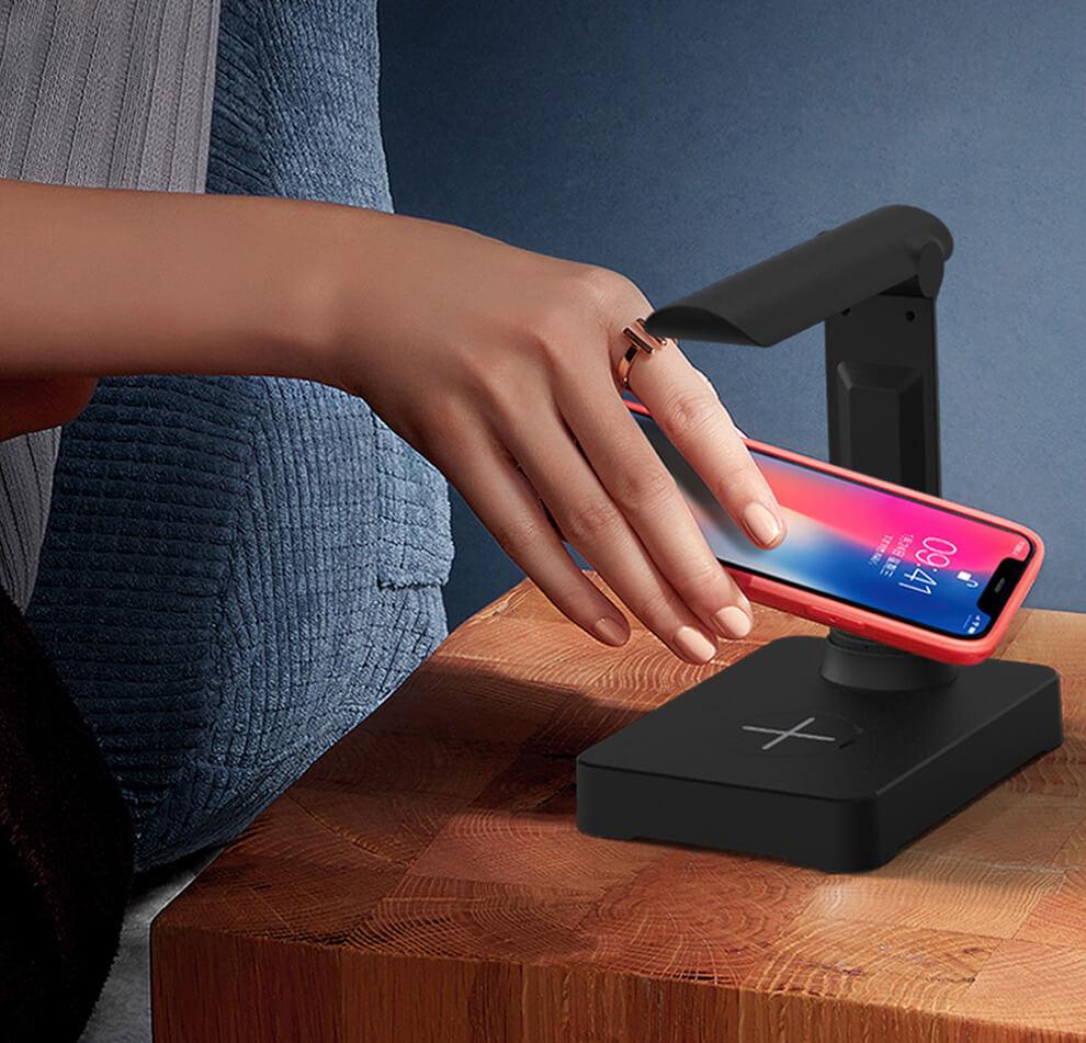UV Phone Sterilization Wireless Charging Lamp,