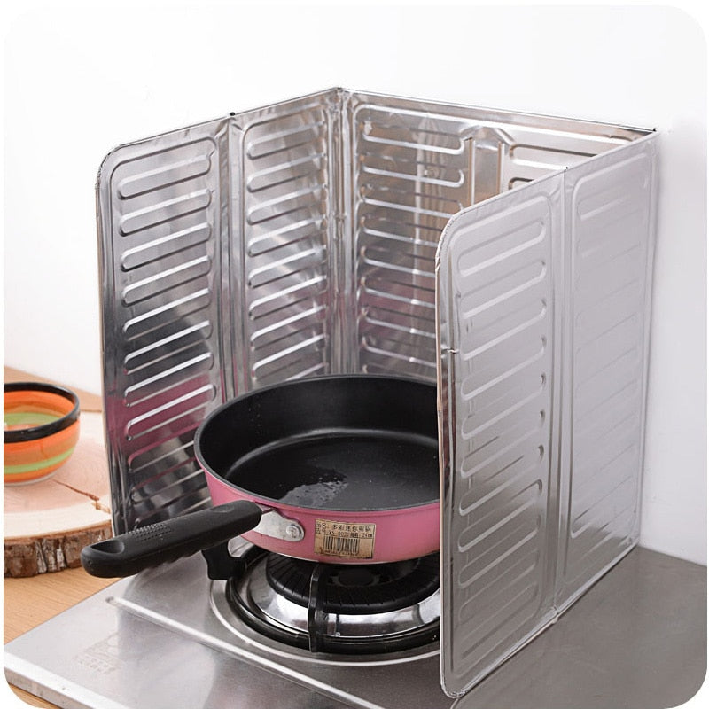 1Pcs Kitchen Cooking Frying Oil Splashing Protection Gas Stove Oil Removal Rust Kitchen Guard Against Stove Oil Splash Plate,