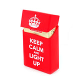 Hold 20 Cigarettes Ladies Silicone Cigarette Case Cover Man Women Smoking Cigarette Box Sleeve Pocket Cigarettes Pack Cover Gift,