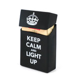 Hold 20 Cigarettes Ladies Silicone Cigarette Case Cover Man Women Smoking Cigarette Box Sleeve Pocket Cigarettes Pack Cover Gift,