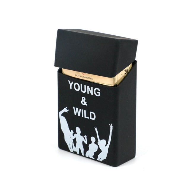 Hold 20 Cigarettes Ladies Silicone Cigarette Case Cover Man Women Smoking Cigarette Box Sleeve Pocket Cigarettes Pack Cover Gift,