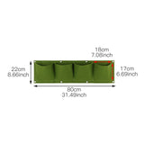 18/36/49 Pockets Hanging Green Grow Bag Planter Vertical Garden Vegetable Living Garden Bag Planter Growing Bags Flowers Supply,