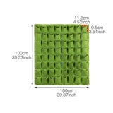 18/36/49 Pockets Hanging Green Grow Bag Planter Vertical Garden Vegetable Living Garden Bag Planter Growing Bags Flowers Supply,