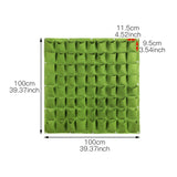18/36/49 Pockets Hanging Green Grow Bag Planter Vertical Garden Vegetable Living Garden Bag Planter Growing Bags Flowers Supply,