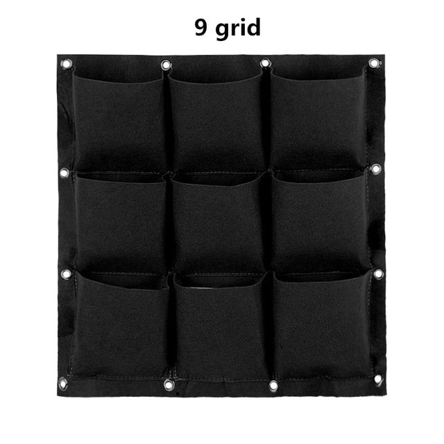 18/36/49 Pockets Hanging Green Grow Bag Planter Vertical Garden Vegetable Living Garden Bag Planter Growing Bags Flowers Supply,