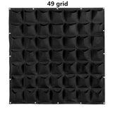 18/36/49 Pockets Hanging Green Grow Bag Planter Vertical Garden Vegetable Living Garden Bag Planter Growing Bags Flowers Supply