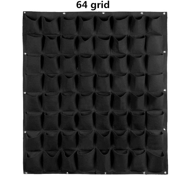 18/36/49 Pockets Hanging Green Grow Bag Planter Vertical Garden Vegetable Living Garden Bag Planter Growing Bags Flowers Supply,