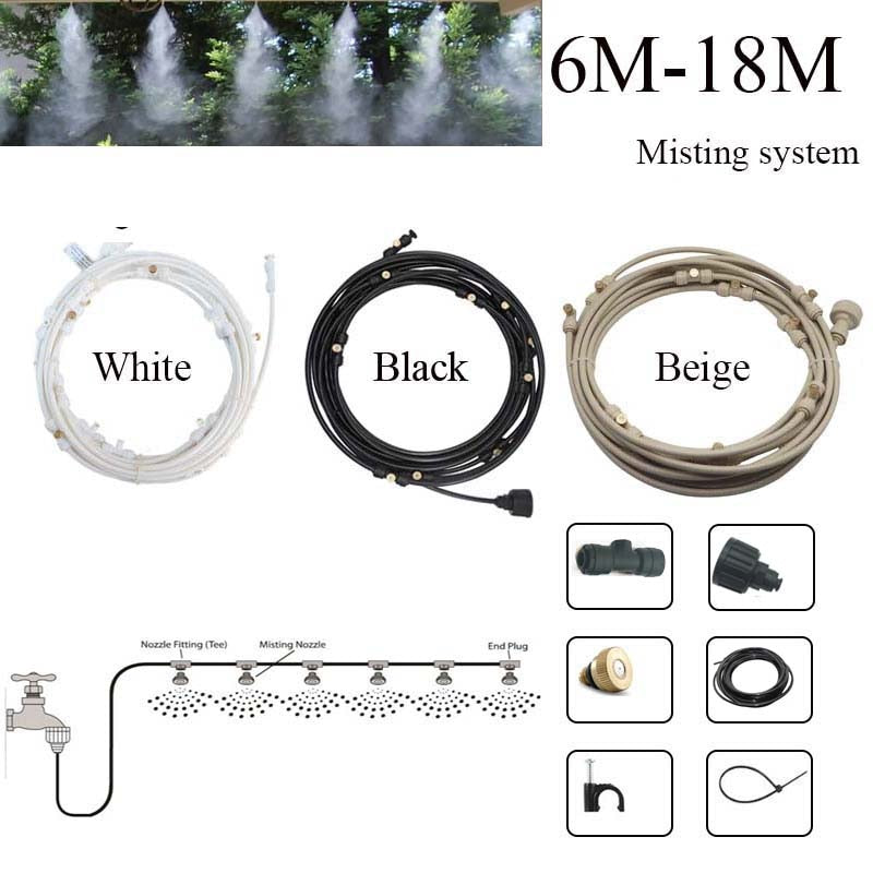 Patio Misting Cooling Water Fog Sprayer System For Greenhouse Garden flowers plant Waterring Irrigation nebulizer sprinkler