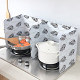 Aluminum Foldable Splatter screen Kitchen Tool Gas Stove Baffle Plate Frying Pan Oil Splash Protection Screen Kichen Accessories,