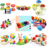 Baby Clapper Montessori Educational toy Wooden 3D Puzzle Sound   Wooden Sensory Jigsaw Brain Training Intellectual Learning Toy,