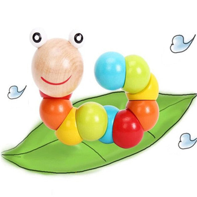 Baby Clapper Montessori Educational toy Wooden 3D Puzzle Sound   Wooden Sensory Jigsaw Brain Training Intellectual Learning Toy,
