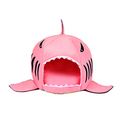 Dropship Pet Cat Bed Soft Pet Cushion Dog House Shark For Large Dogs Tent High Quality Cotton Small Sleeping Bag Product Items,