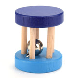 Montessori Educational Wooden toy 3D Puzzle Five-post rattle Wooden Sensory Mathematic Training Early Intellectual Learning Toy,
