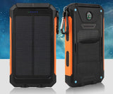 Solar Power Bank Real 20000 mAh Dual USB External Waterproof, Power Savers