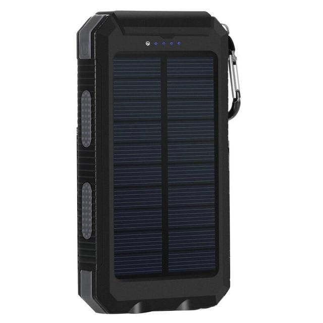Solar Power Bank Real 20000 mAh Dual USB External Waterproof, Power Savers