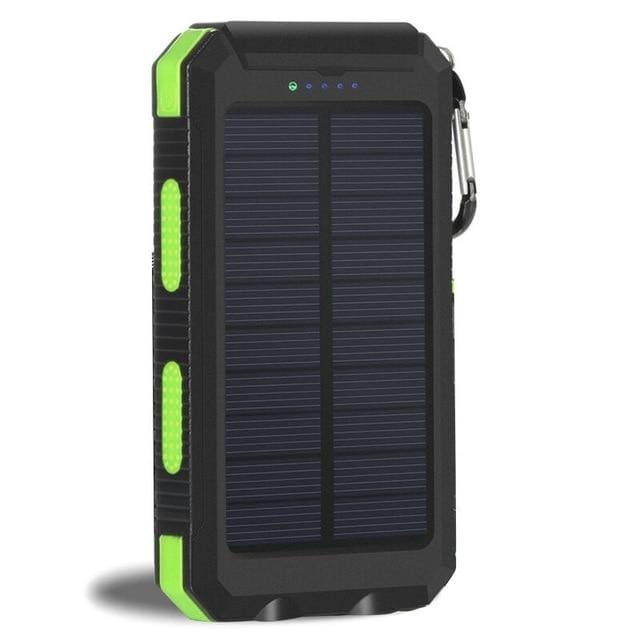 Solar Power Bank Real 20000 mAh Dual USB External Waterproof, Power Savers
