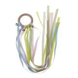Montessori Style Sensory Toy BPA-free Non-toxic Baby Ribbon Ring Newborns Upwards Develop Colour Recognition Sensory Toy,