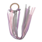 Montessori Style Sensory Toy BPA-free Non-toxic Baby Ribbon Ring Newborns Upwards Develop Colour Recognition Sensory Toy,