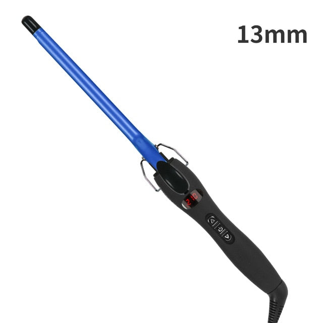 Aofeilei professional 9mm curling iron Hair waver Pear Flower Cone Ceramic curling wand roller beauty Salon Hair Curlers,
