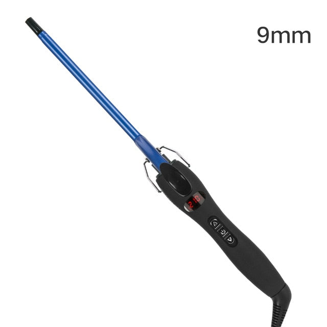 Aofeilei professional 9mm curling iron Hair waver Pear Flower Cone Ceramic curling wand roller beauty Salon Hair Curlers,