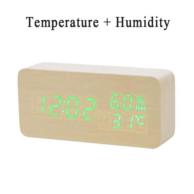 Oaktick-Digital Wooden Clock,