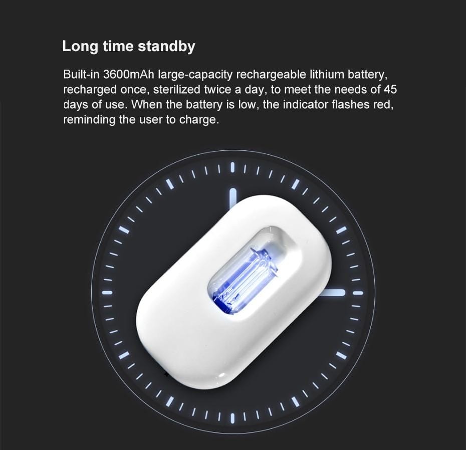 Smart Ultraviolet Sterilization Deodorizer Lamp, Cleaning & Maintenance