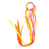 Montessori Style Sensory Toy BPA-free Non-toxic Baby Ribbon Ring Newborns Upwards Develop Colour Recognition Sensory Toy,