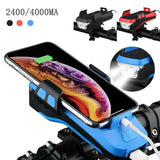 4 In 1 Bike Lamp Phone Holder Power Bank, Power Savers