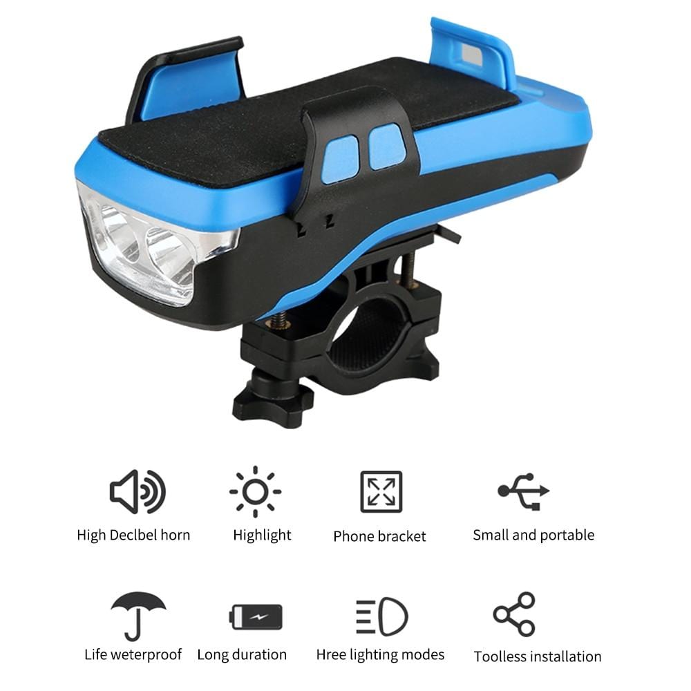 4 In 1 Bike Lamp Phone Holder Power Bank, Power Savers