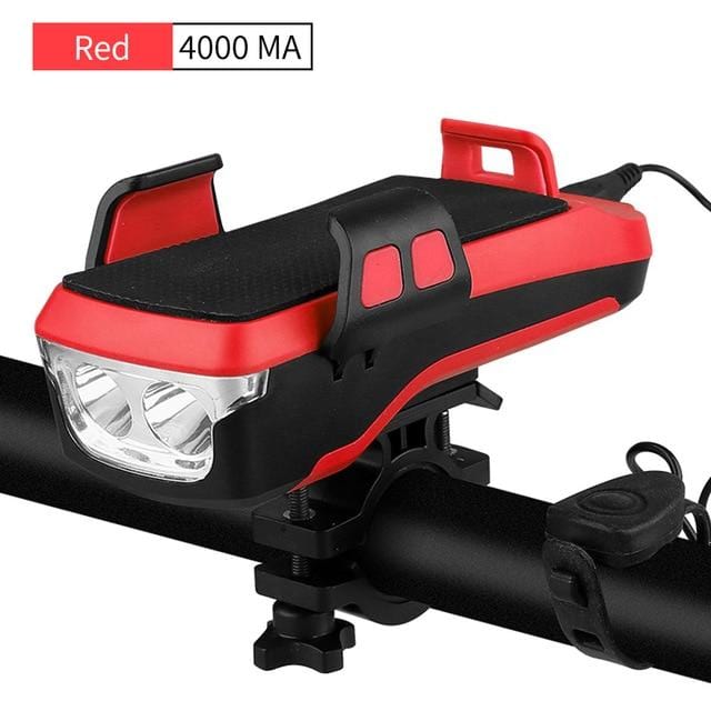 4 In 1 Bike Lamp Phone Holder Power Bank, Power Savers