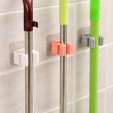 Mop Rack Bathroom accessories Wall Mounted Shelf Organizer Hook Broom Holder Hanger Behind Doors/On Walls Kitchen Storage Tool,