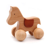 New Montessori Educational Wooden toy 3D Puzzle Wooden Animal Sensory Spinning Top Training Early Intellectual Learning Toy,