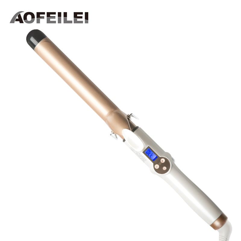 2020 New Real Electric Professional Ceramic Hair Curler Lcd Curling Iron Roller Curls Wand Waver Fashion Styling Tools,