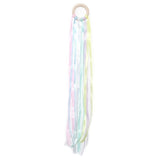 Montessori Style Sensory Toy BPA-free Non-toxic Baby Ribbon Ring Newborns Upwards Develop Colour Recognition Sensory Toy,