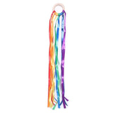 Montessori Style Sensory Toy BPA-free Non-toxic Baby Ribbon Ring Newborns Upwards Develop Colour Recognition Sensory Toy,