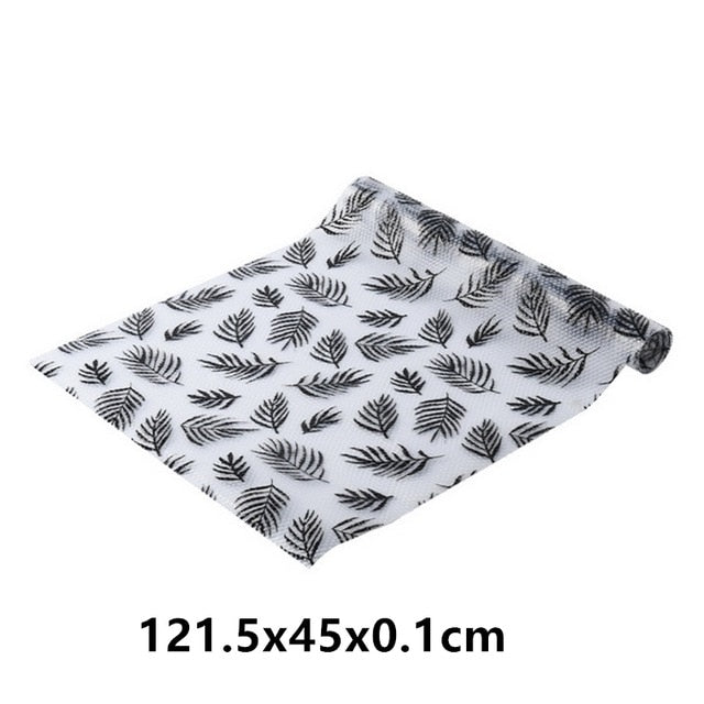 45X122 cm drawer mat oil-proof moisture kitchen table shelf liner mats cupboards pad paper non slip waterproof closet placemat,