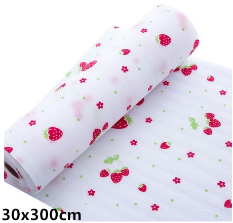 45X122 cm drawer mat oil-proof moisture kitchen table shelf liner mats cupboards pad paper non slip waterproof closet placemat,
