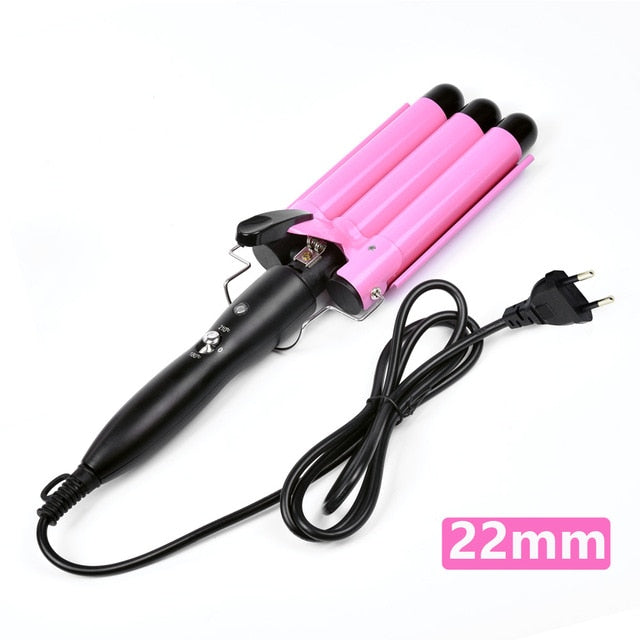 3 Barrels Hair Curling Iron Automatic Perm Splint Ceramic Hair Curler Professional Hair Waver Styling Tools Hair Styler Wand,