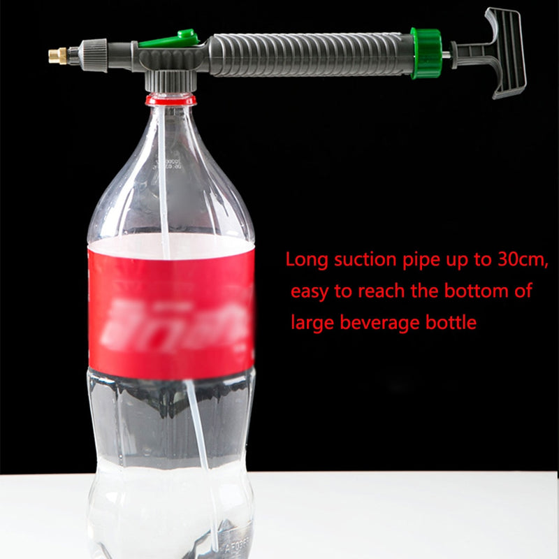 High Pressure Air Pump Manual Sprayer Adjustable Drink Bottle Spray Head Nozzle Garden Watering Tool Sprayer Agriculture Tools,