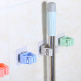 Wall Mounted Mop Organizer Holder Brush Broom Hanger Home Storage Rack Bathroom Suction Hanging Pipe Hooks Household Tools home,