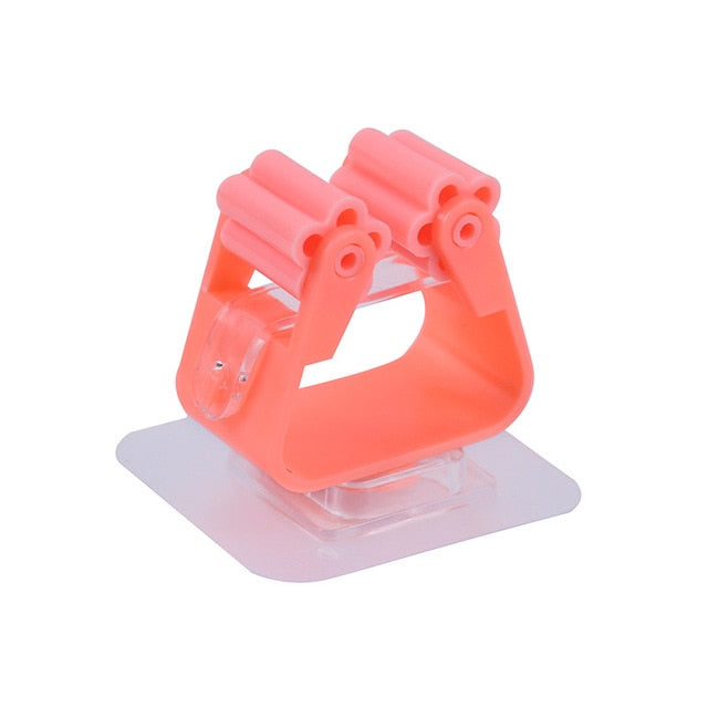 Wall Mounted Mop Organizer Holder Brush Broom Hanger Home Storage Rack Bathroom Suction Hanging Pipe Hooks Household Tools home,