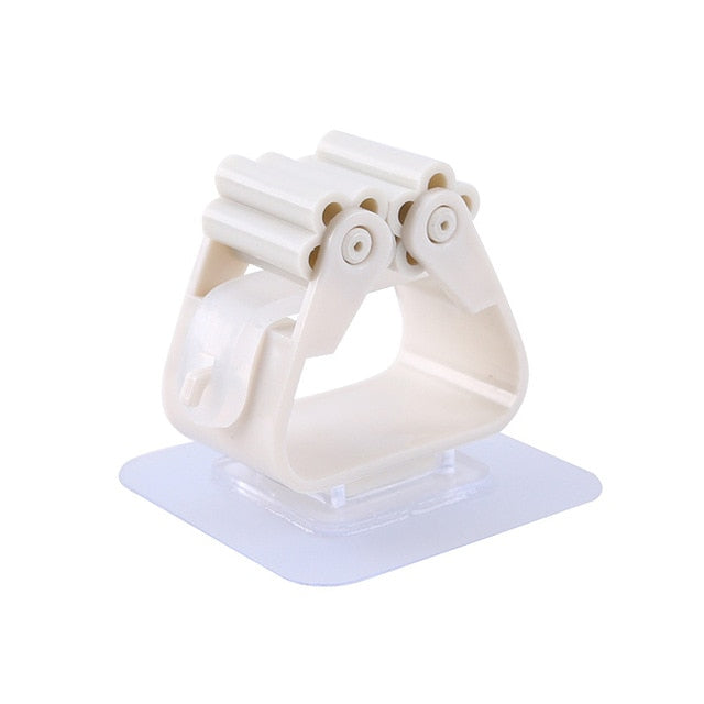 Wall Mounted Mop Organizer Holder Brush Broom Hanger Home Storage Rack Bathroom Suction Hanging Pipe Hooks Household Tools home,