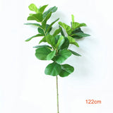 122cm Tropical Tree Large Artificial Ficus Plants Branches Plastic Fake Leafs Green Banyan Tree For Home Garden Room Shop Decor,