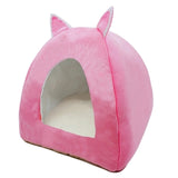 Cat Tent Nest Winter Cat Bed Foldable Indoor Cats Puppy Mascotas Casa Cave Pet House With Plush Soft Cushion лежанка для кошек,