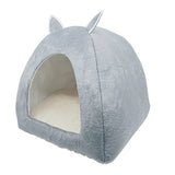 Cat Tent Nest Winter Cat Bed Foldable Indoor Cats Puppy Mascotas Casa Cave Pet House With Plush Soft Cushion лежанка для кошек,