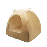 Cat Tent Nest Winter Cat Bed Foldable Indoor Cats Puppy Mascotas Casa Cave Pet House With Plush Soft Cushion лежанка для кошек,